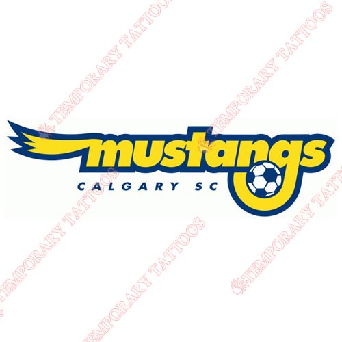 Calgary Mustangs Customize Temporary Tattoos Stickers NO.8273